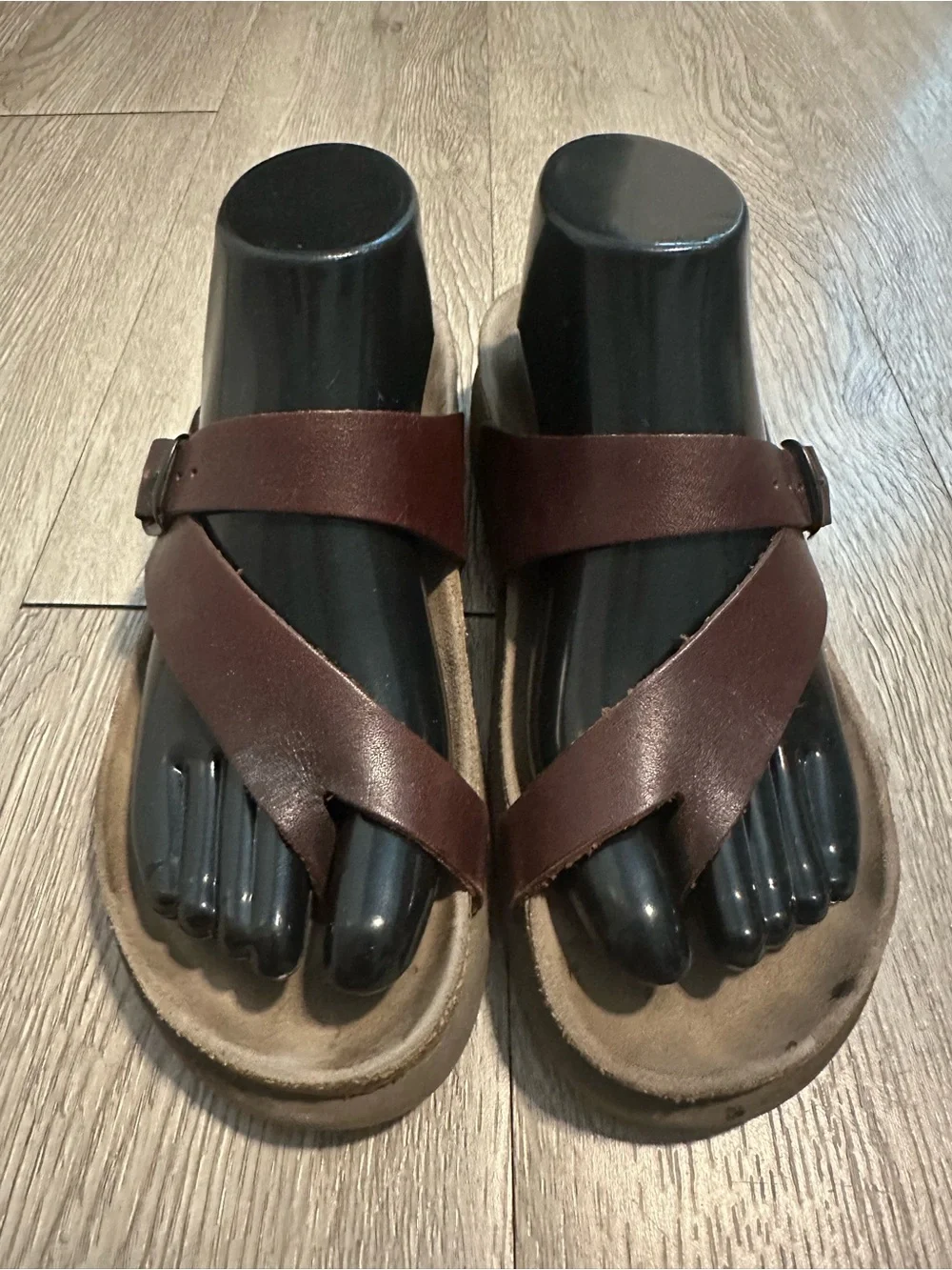 Mephisto Women's Helen Desert Brown Leather Adjustable Strap Sandals Sz 38